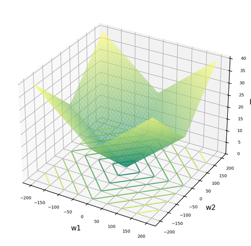 Intuizione Geometrica per la Regolarizzazione L1