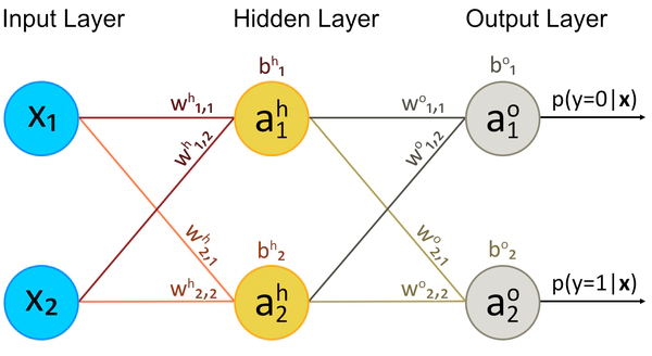 Diagramma dei Layer Input, Hidden e Output