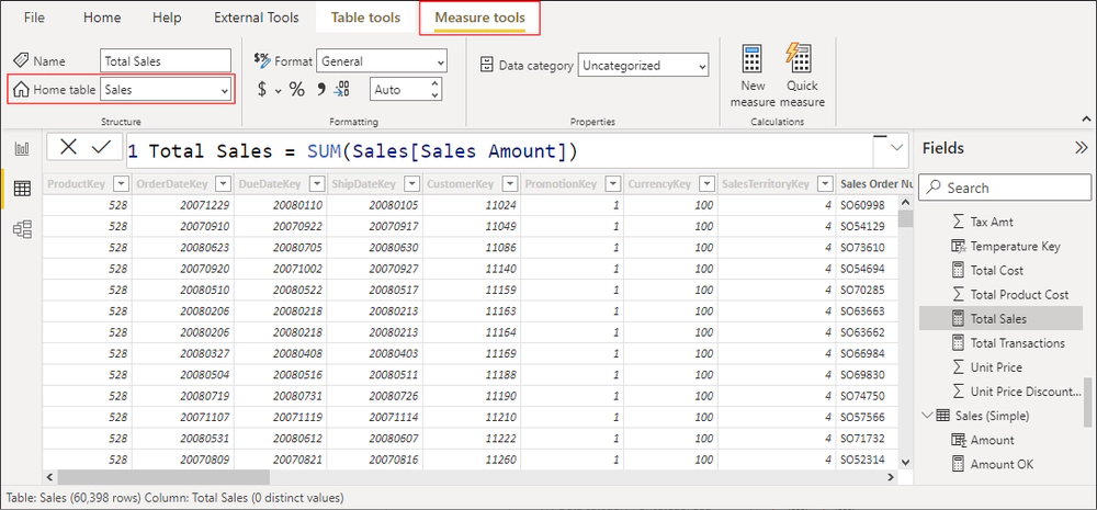 Figura 7: Tab 'Measure Tools' e spostamento dell'oggetto Measure Tab 'Measure Tools' e spostamento dell'oggetto Measure